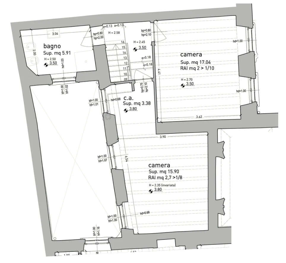 Casa Patio, Verona — first floor plan