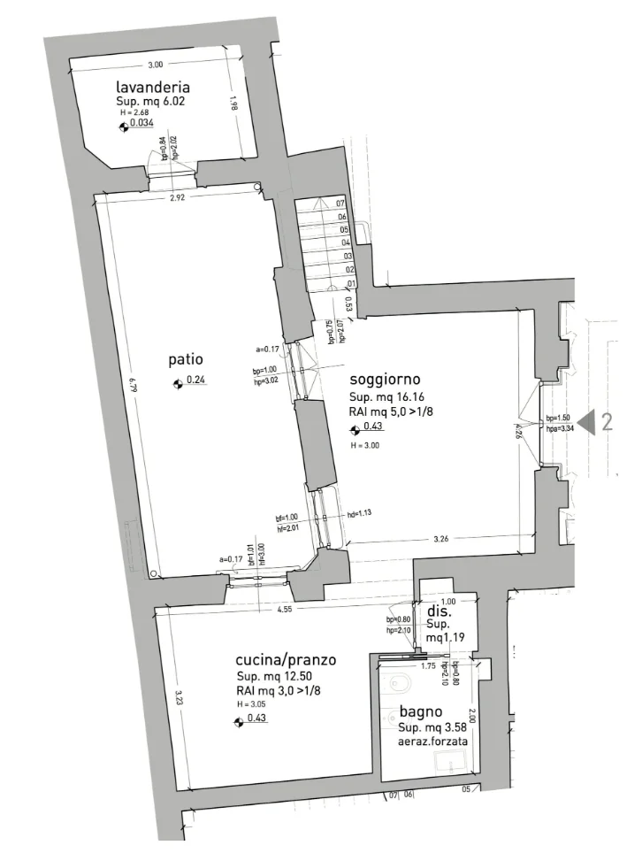 Casa Patio, Verona — ground floor plan